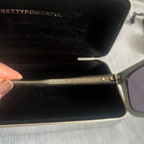 Bobbi Brown +2.50 Black/Gray Readers with Silver Case & Cloth Bag, good cond. - Picture 3 of 12